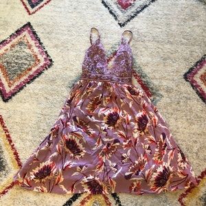 Beaded Floral Bohemian Dress